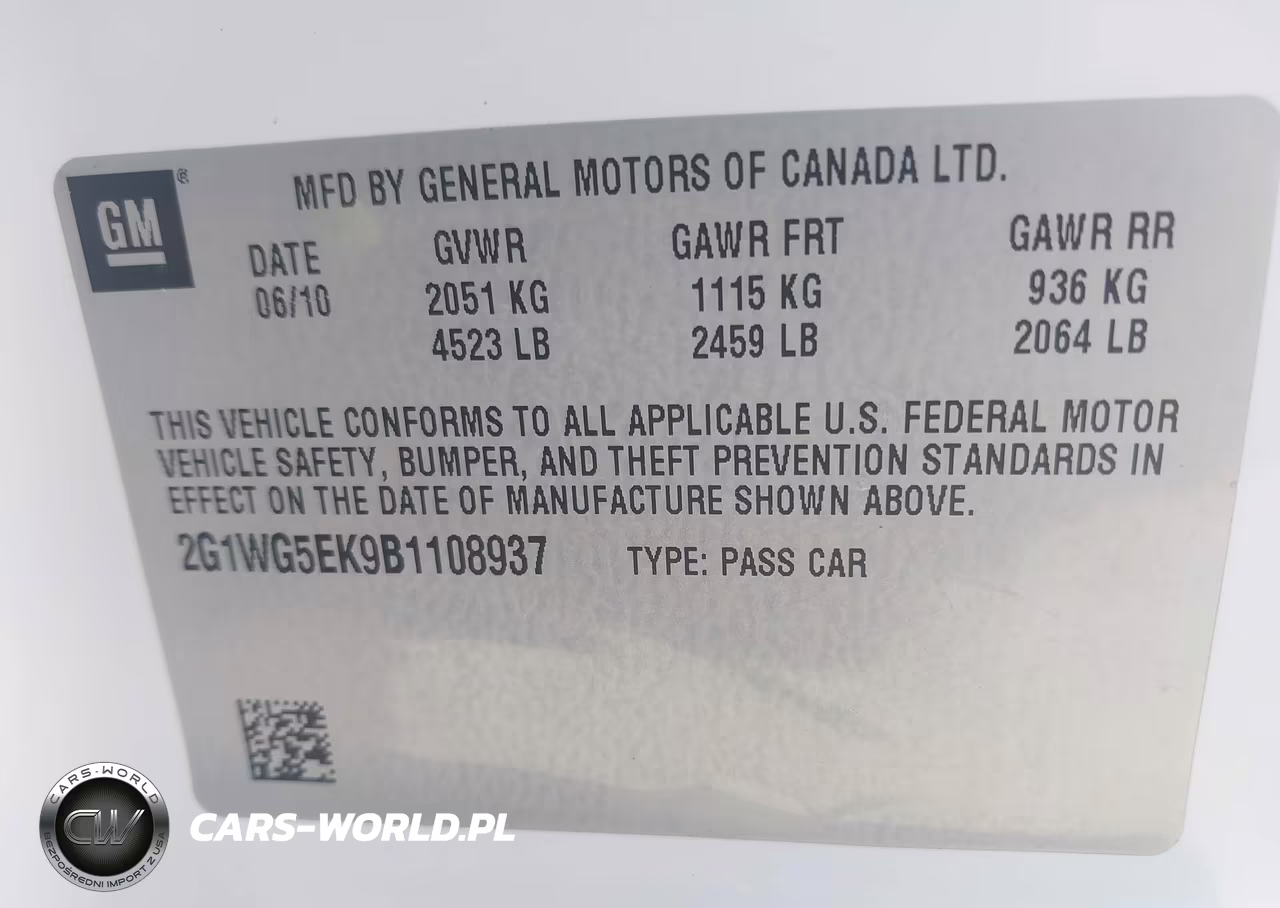 2011 Chevrolet Impala Lt VIN:2G1WG5EK9B1108937 - 9