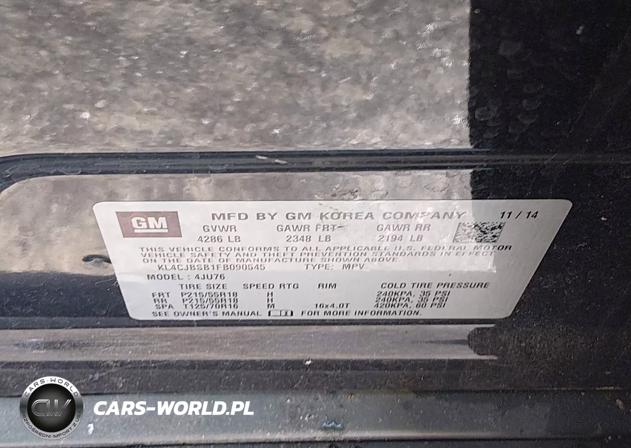 2015 Buick Encore Convenience VIN:KL4CJBSB1FB090545 - 9