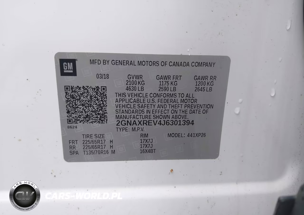 2018 Chevrolet Equinox Ls VIN:2GNAXREV4J6301394 - 9