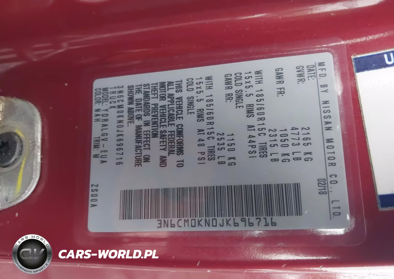 2018 Nissan Nv200 Sv VIN:3N6CM0KN0JK696716 - 9