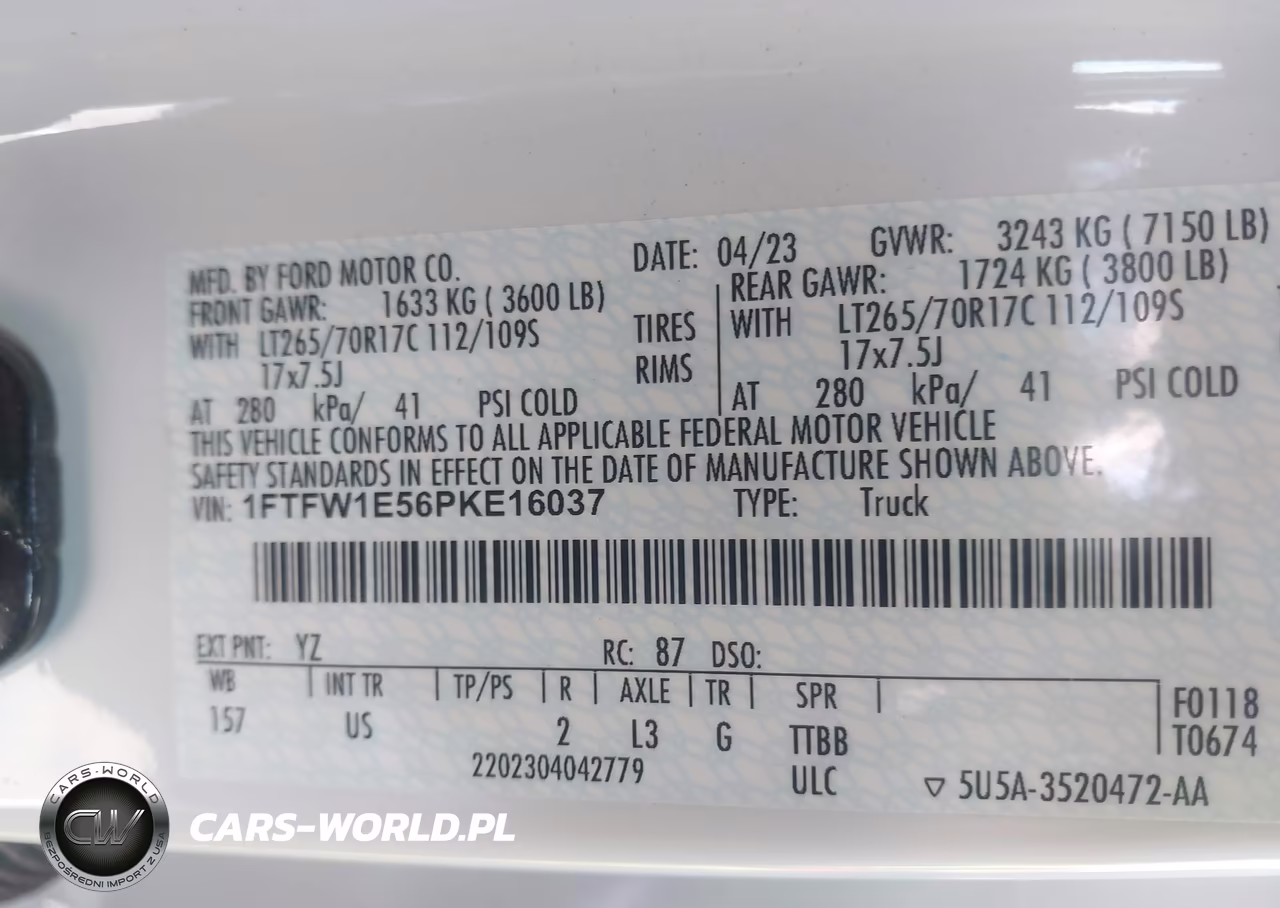 2023 Ford F-150 Xlt VIN:1FTFW1E56PKE16037 - 9