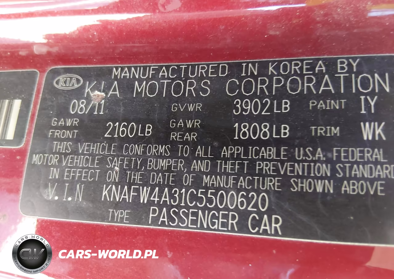 2012 Kia Forte Sx VIN:KNAFW4A31C5500620 - 9