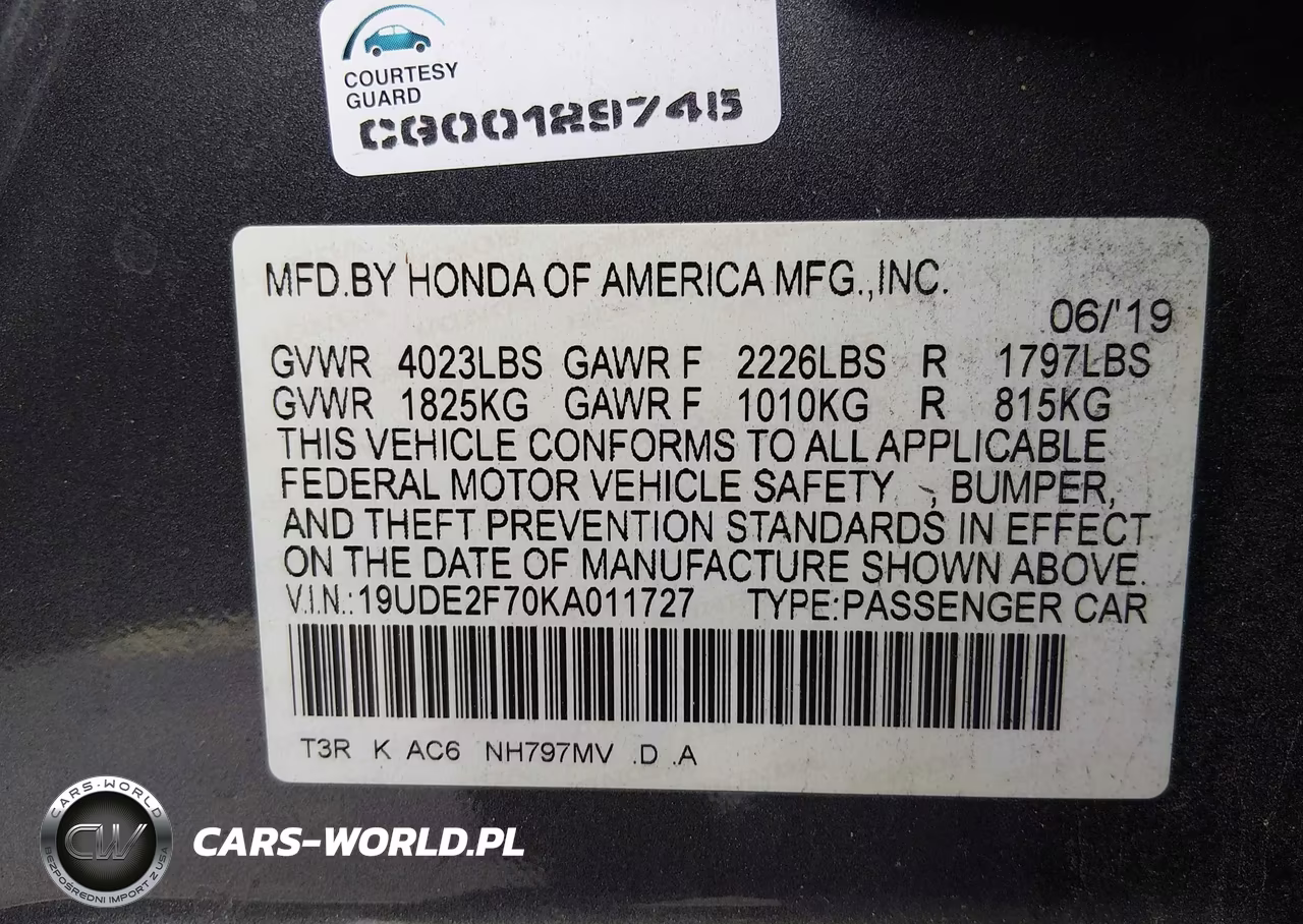 2019 Acura Ilx Premium Package-Technology Package VIN:19UDE2F70KA011727 - 9