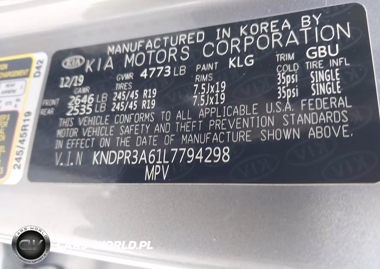 2020 Kia Sportage Sx Turbo VIN:KNDPR3A61L7794298 - 9