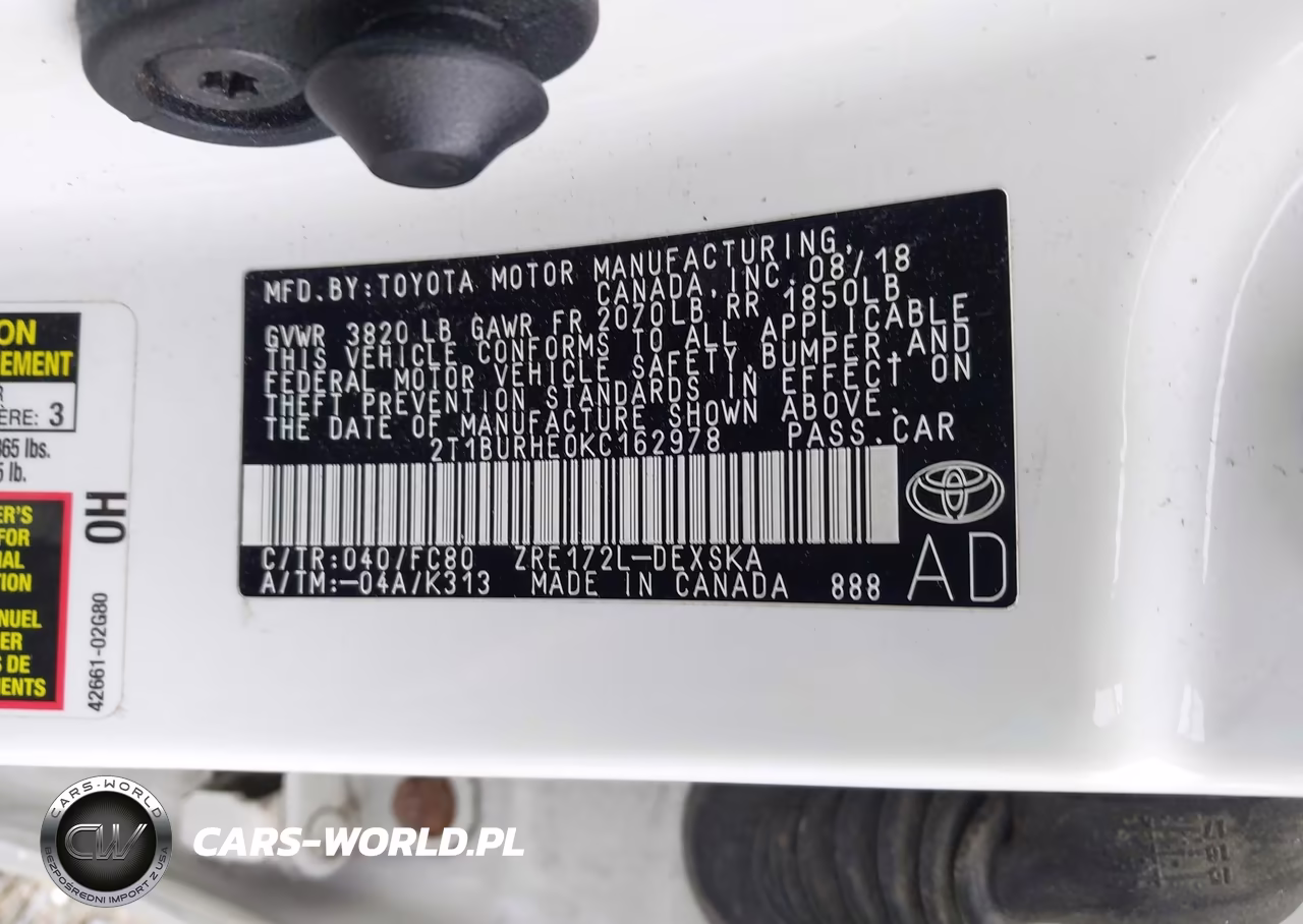 2019 Toyota Corolla Se VIN:2T1BURHE0KC162978 - 9