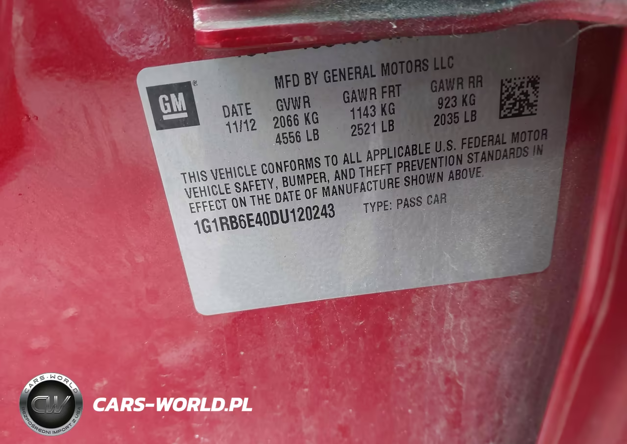 2013 Chevrolet Volt VIN:1G1RB6E40DU120243 - 9