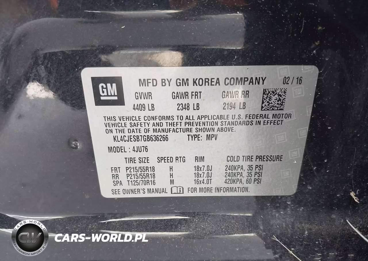 2016 Buick Encore VIN:KL4CJESB7GB636266 - 9