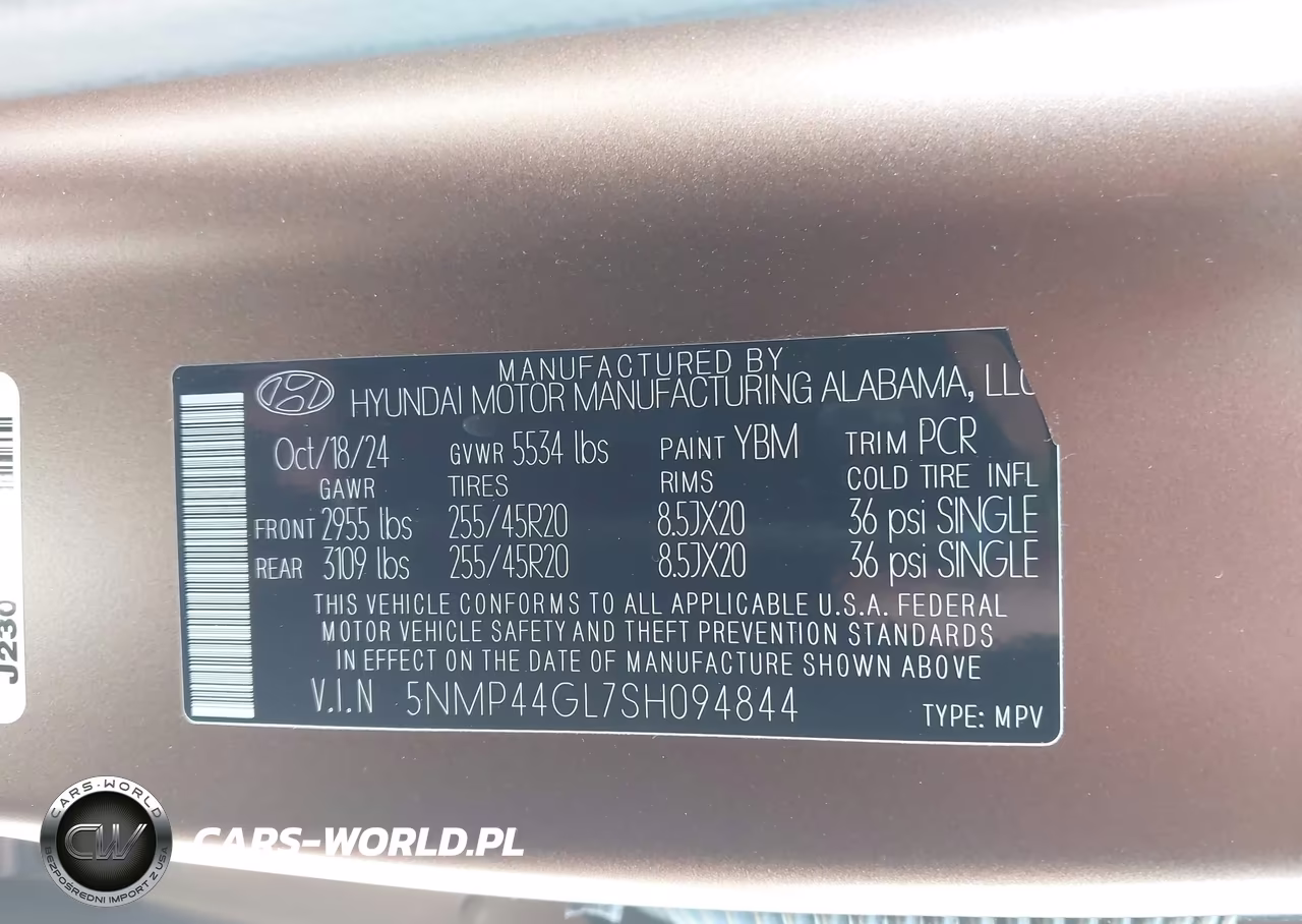 2025 Hyundai Santa Fe Limited VIN:5NMP44GL7SH094844 - 9