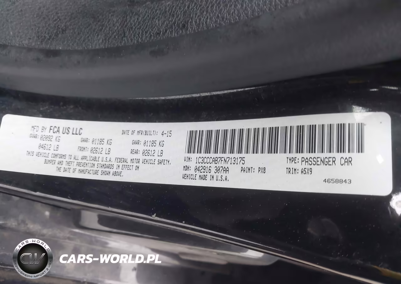 2015 Chrysler 200 Limited VIN:1C3CCCAB7FN713175 - 9