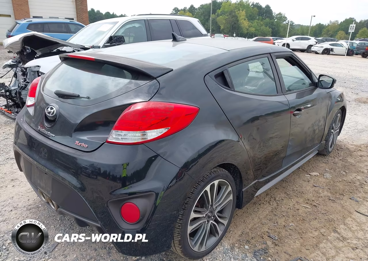 2016 Hyundai Veloster Turbo VIN:KMHTC6AE8GU302331 - 4