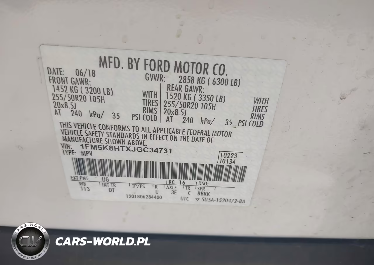 2018 Ford Explorer Platinum VIN:1FM5K8HTXJGC34731 - 9