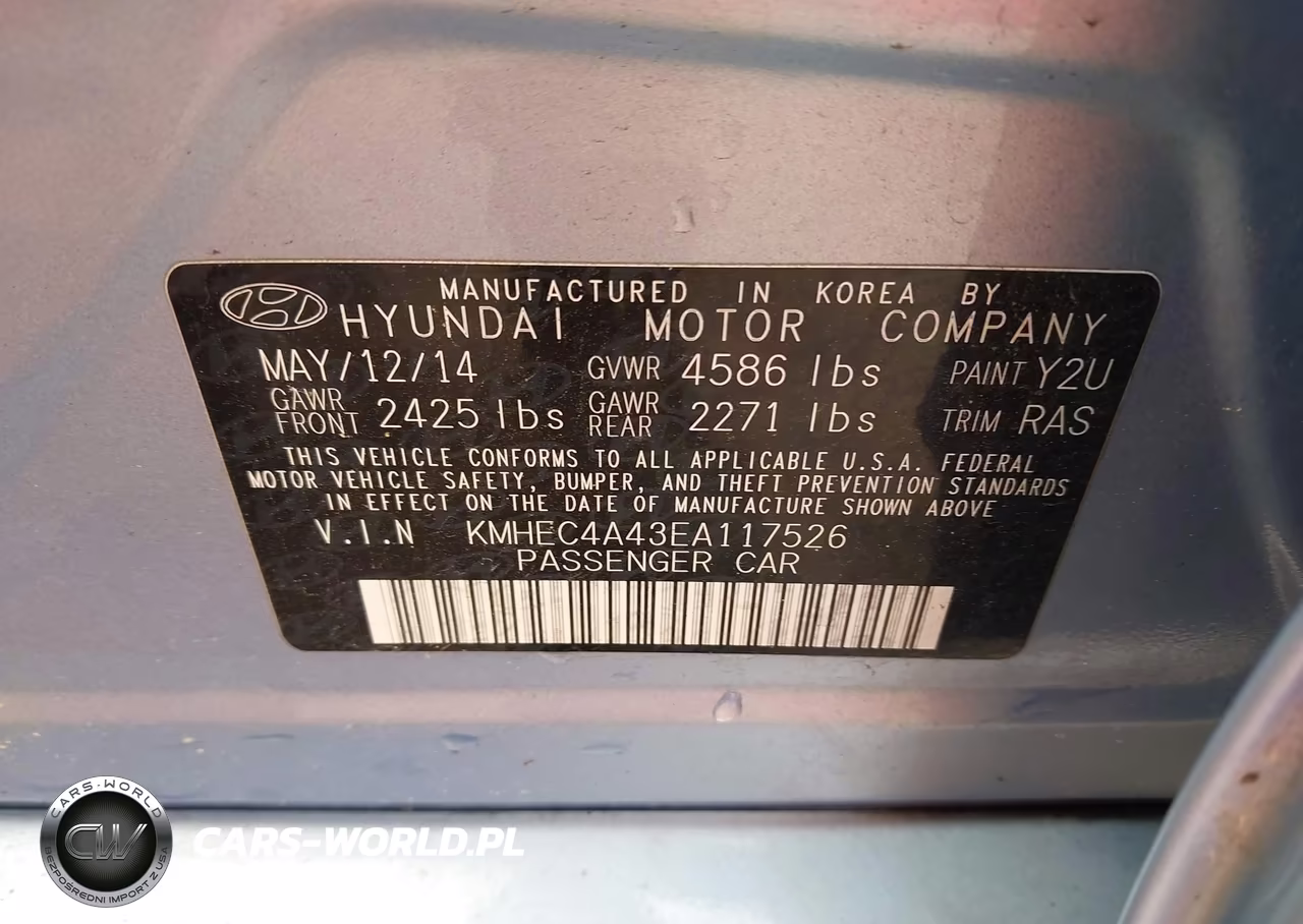 2014 Hyundai Sonata Hybrid VIN:KMHEC4A43EA117526 - 9