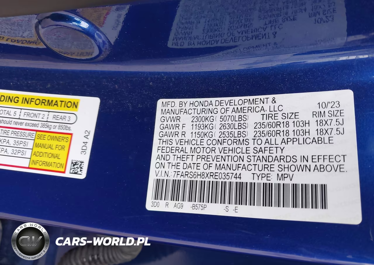 2024 Honda Cr-V Hybrid Sport-L VIN:7FARS6H8XRE035744 - 9