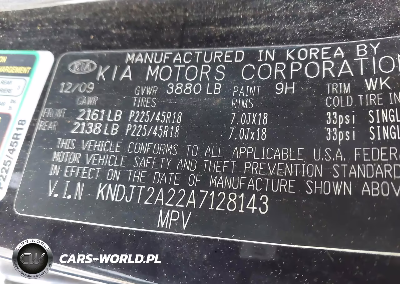 2010 Kia Soul + VIN:KNDJT2A22A7128143 - 9
