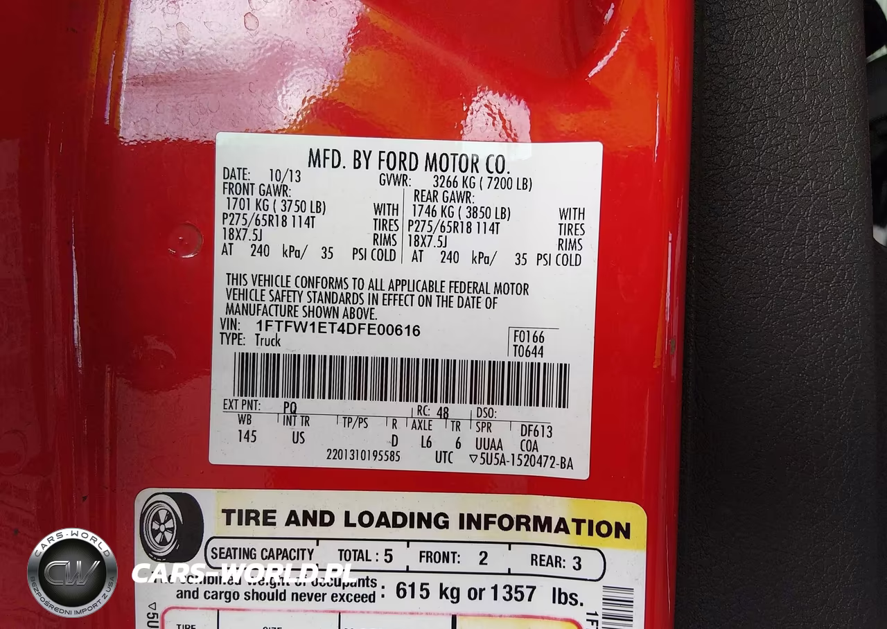 2013 Ford F-150 Xlt VIN:1FTFW1ET4DFE00616 - 9