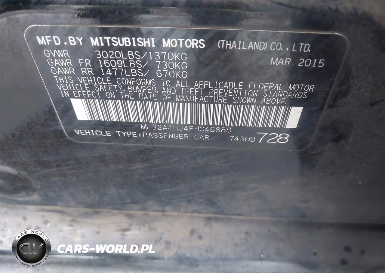 2015 Mitsubishi Mirage Es-Rf VIN:ML32A4HJ4FH046888 - 9