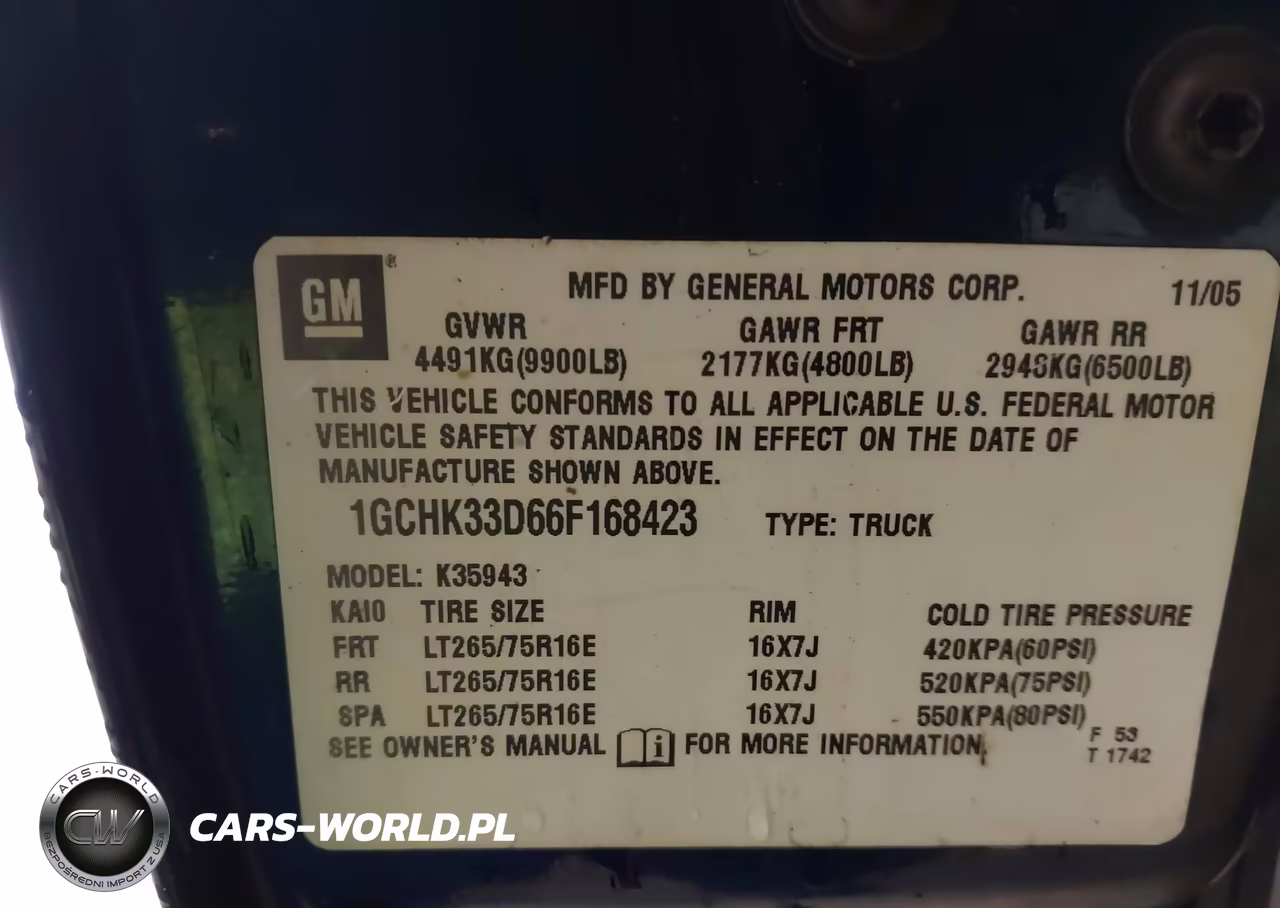 2006 Chevrolet Silverado 3500 Lt1 VIN:1GCHK33D66F168423 - 9