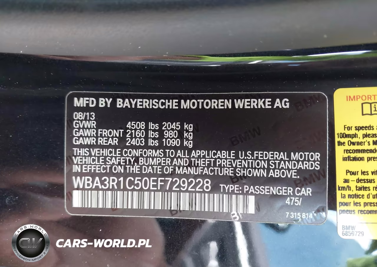 2014 BMW 435I VIN:WBA3R1C50EF729228 - 9