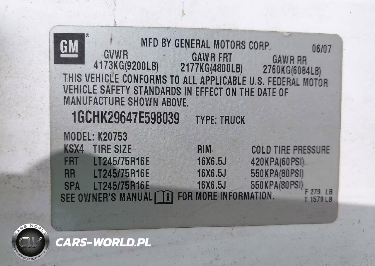 2007 Chevrolet Silverado 2500Hd Work Truck VIN:1GCHK29647E598039 - 9