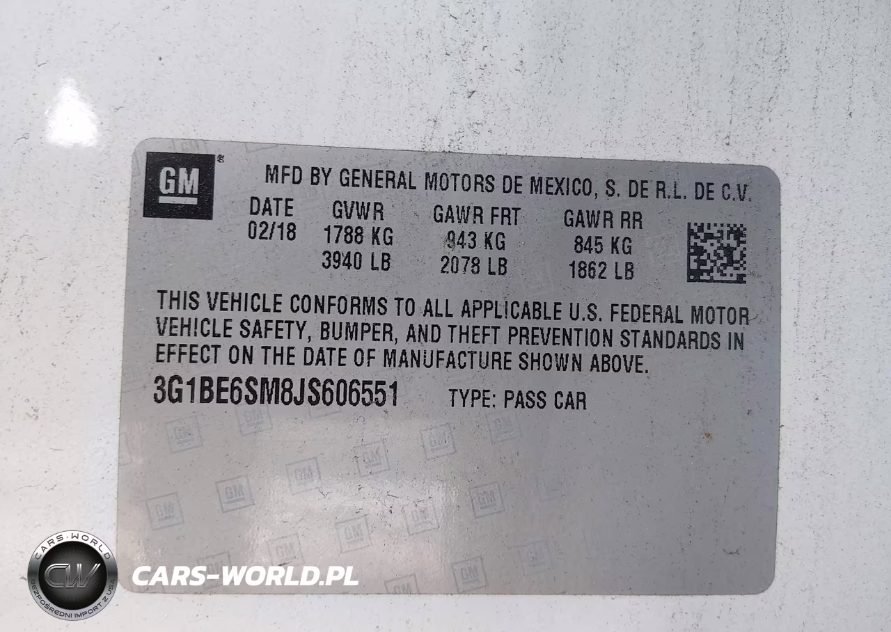 2018 Chevrolet Cruze Lt Auto VIN:3G1BE6SM8JS606551 - 9