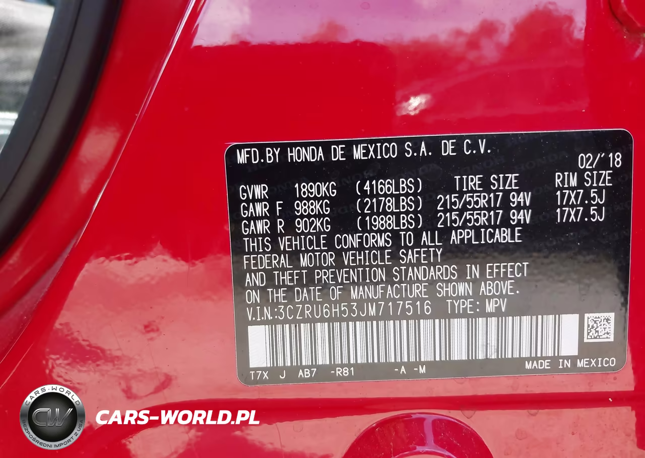 2018 Honda Hr-V Ex VIN:3CZRU6H53JM717516 - 9