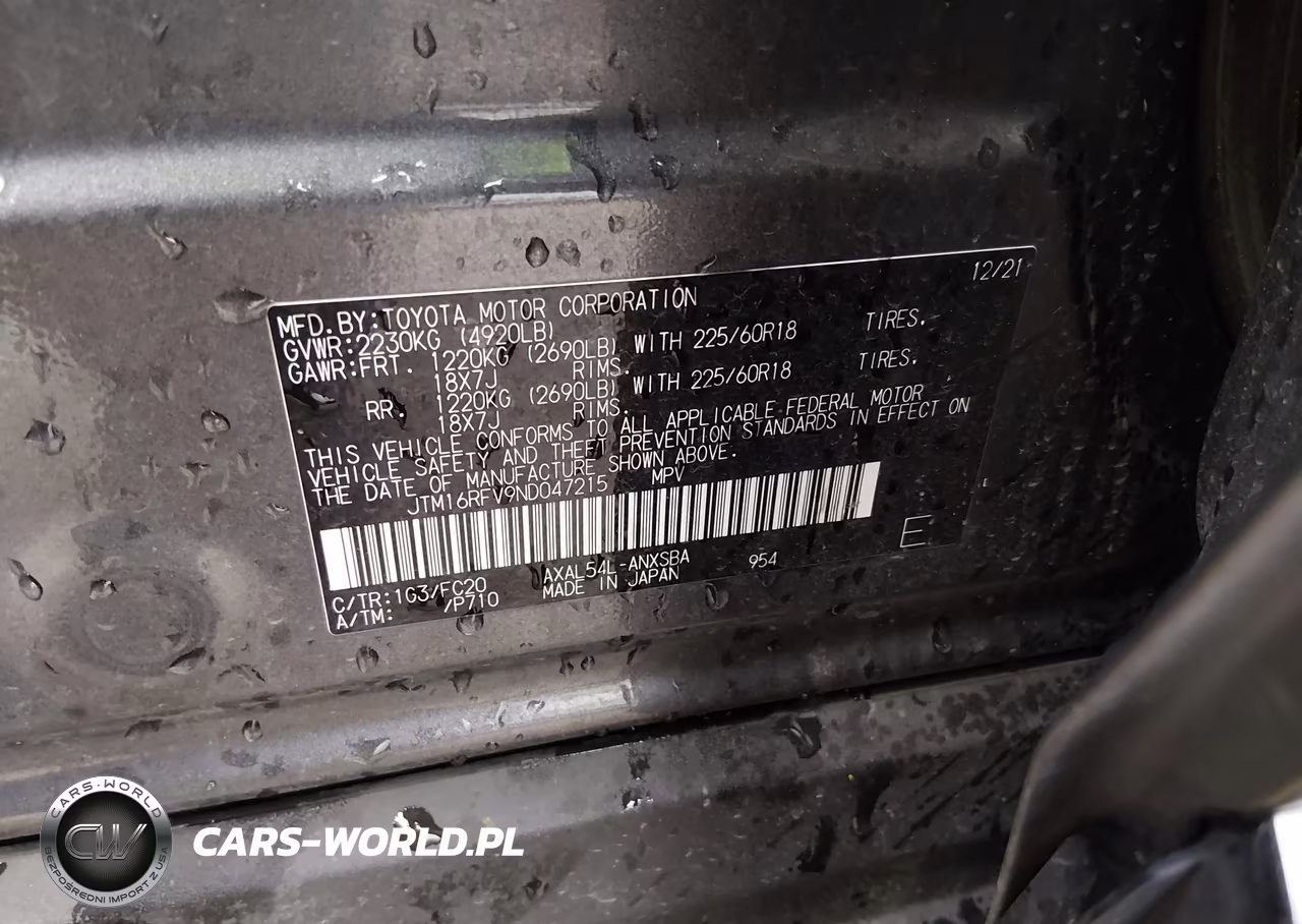 2022 Toyota Rav4 Hybrid Se VIN:JTM16RFV9ND047215 - 9