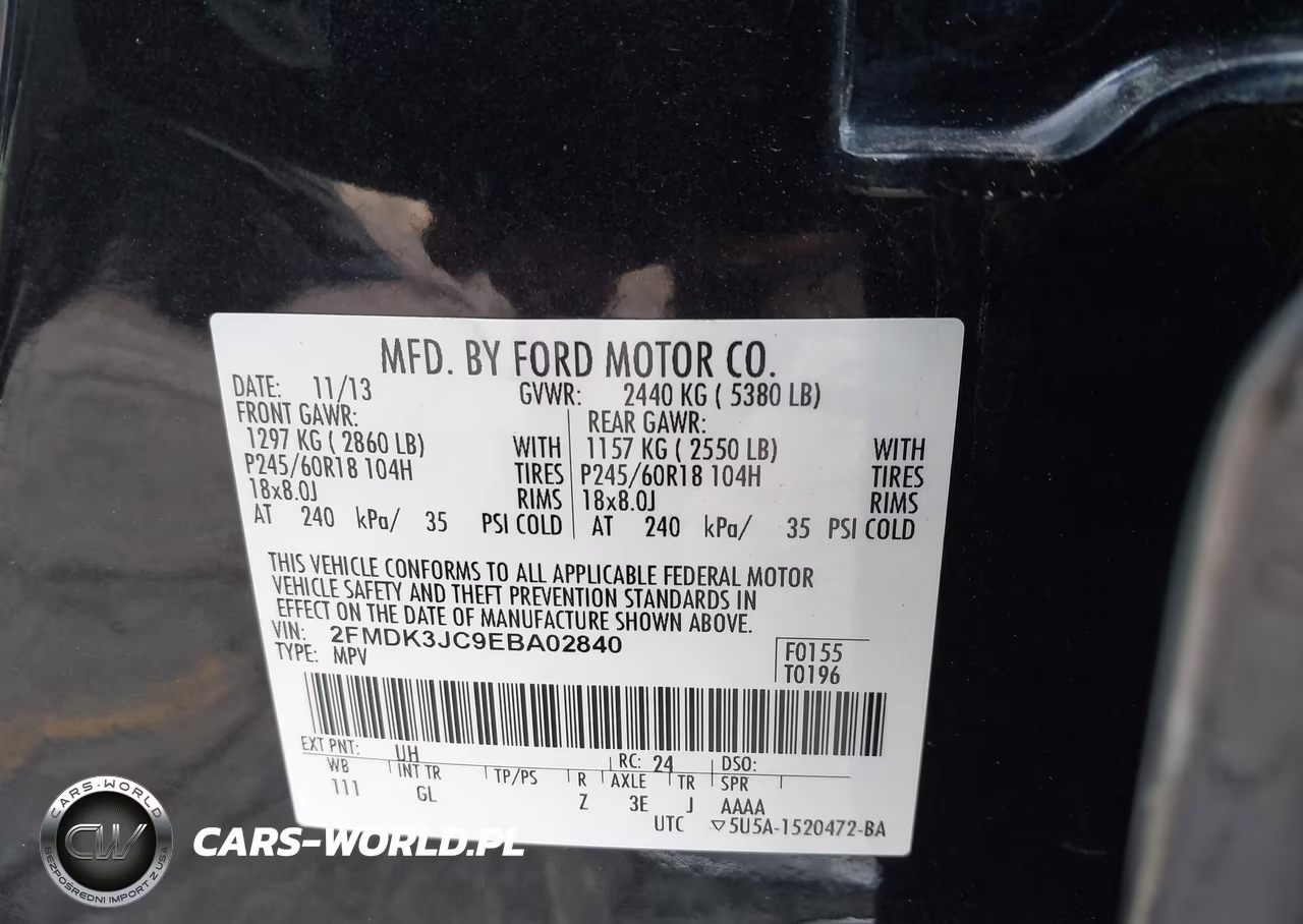 2014 Ford Edge Sel VIN:2FMDK3JC9EBA02840 - 9