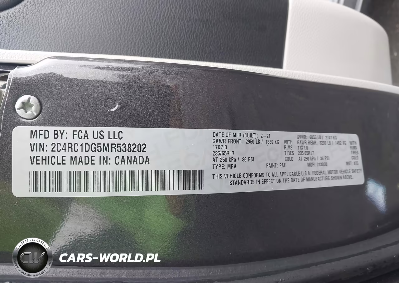 2021 Chrysler Voyager Lxi VIN:2C4RC1DG5MR538202 - 9