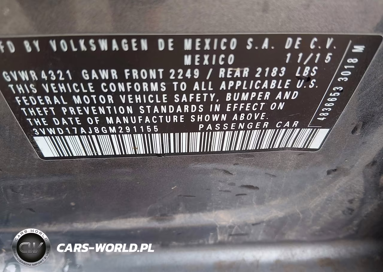 2016 Volkswagen Jetta 1.8T Sport VIN:3VWD17AJ8GM291155 - 9