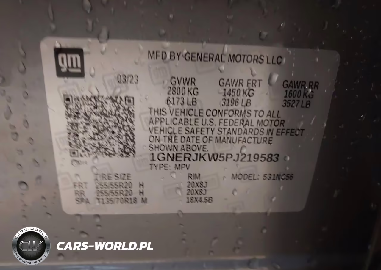 2023 Chevrolet Traverse Rs VIN:1GNERJKW5PJ219583 - 9