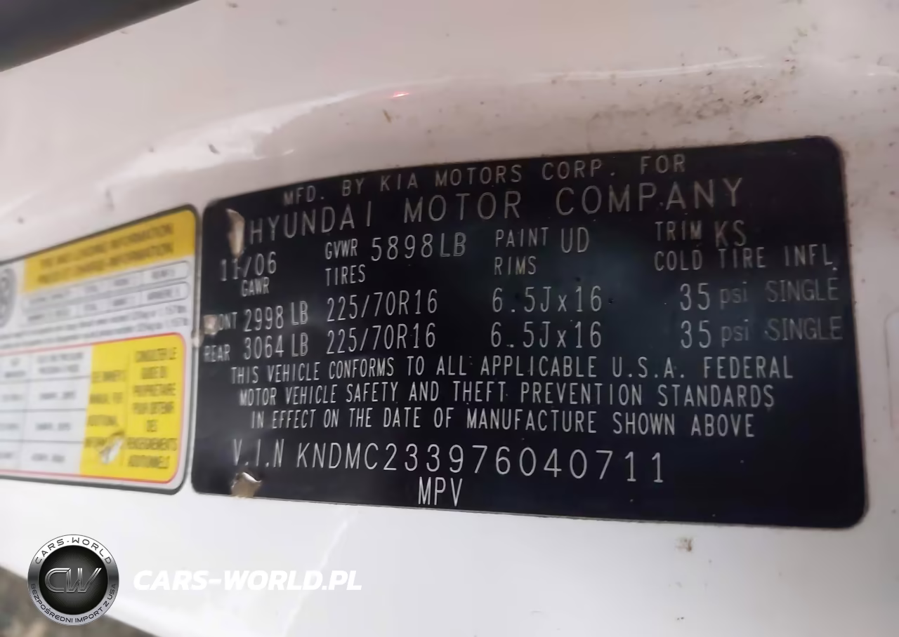 2007 Hyundai Entourage Gls-Limited-Se VIN:KNDMC233976040711 - 9