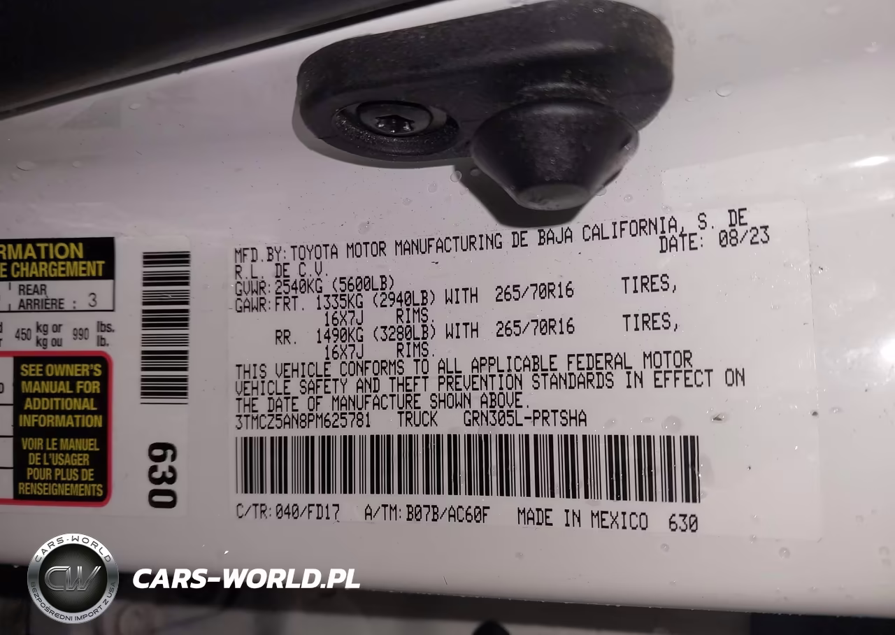 2023 Toyota Tacoma Trd Off Road VIN:3TMCZ5AN8PM625781 - 9