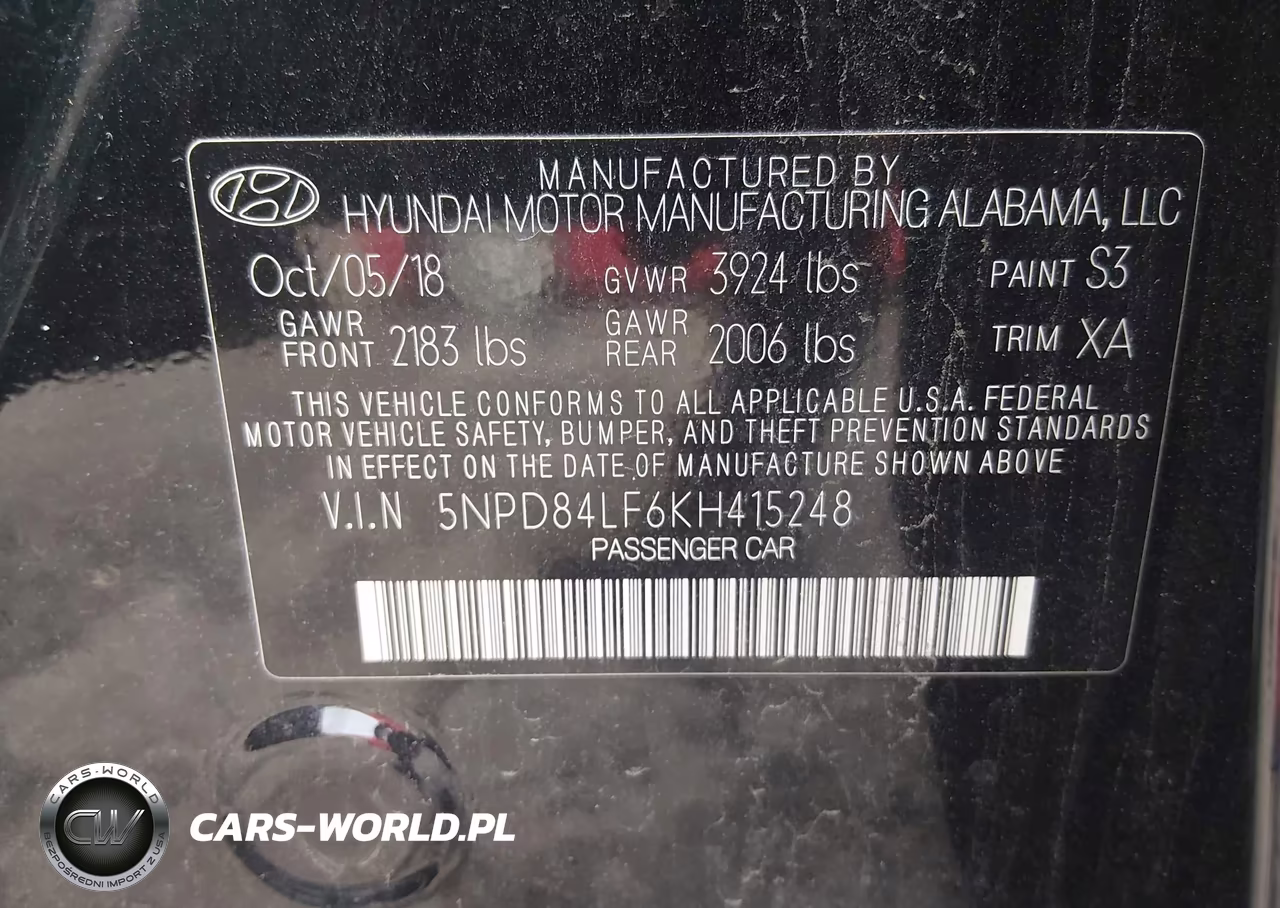 2019 Hyundai Elantra Sel VIN:5NPD84LF6KH415248 - 9