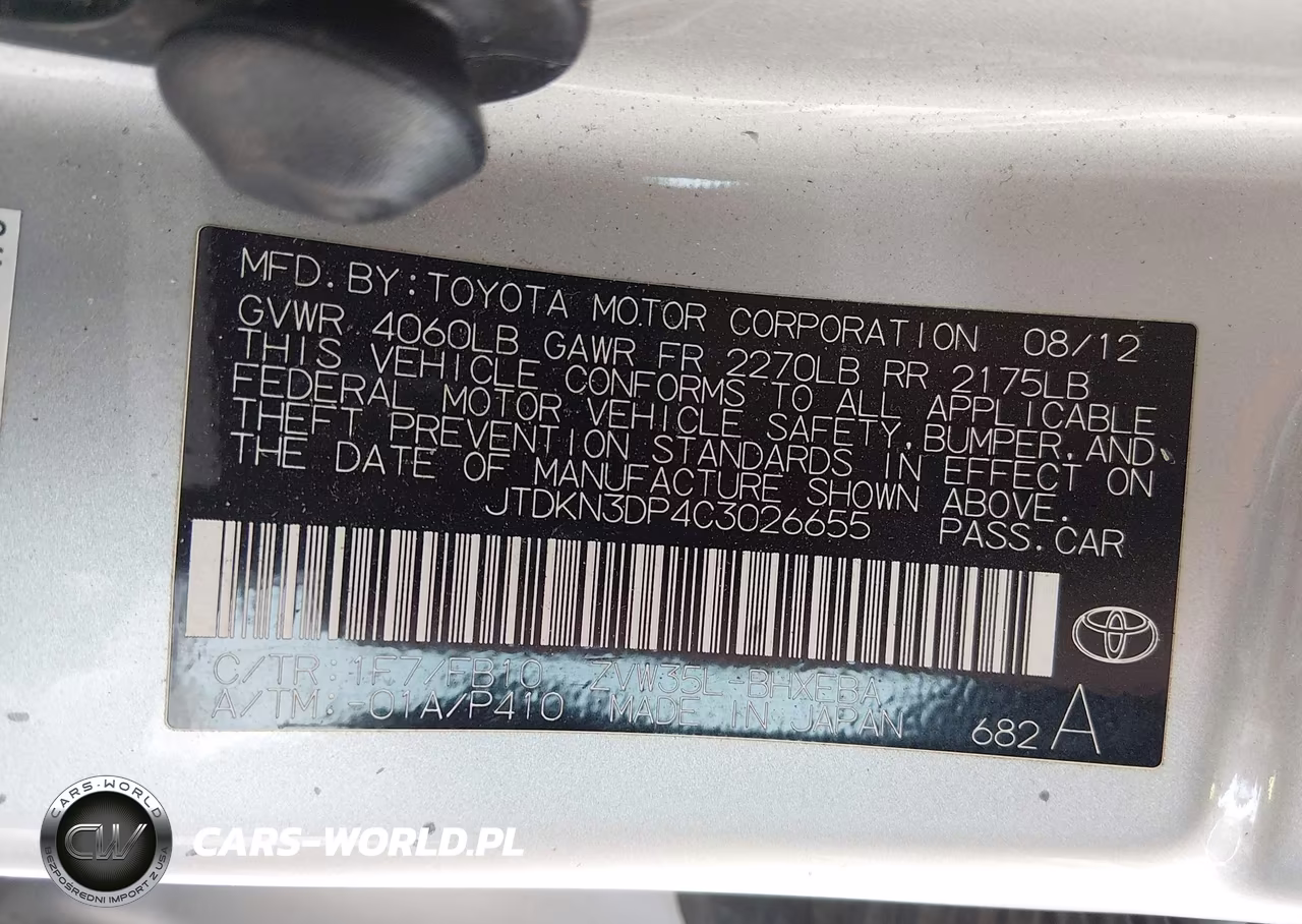 2012 Toyota Prius Plug-In VIN:JTDKN3DP4C3026655 - 9