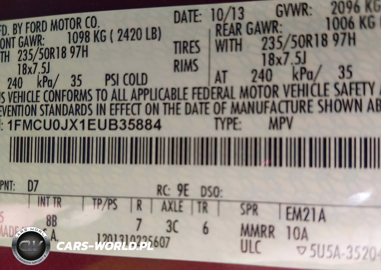 2014 Ford Escape Titanium VIN:1FMCU0JX1EUB35884 - 9