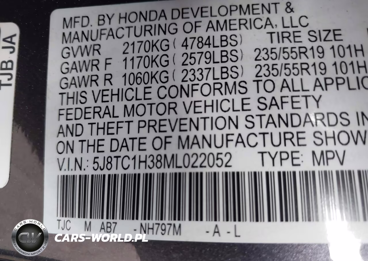 2021 Acura Rdx Standard VIN:5J8TC1H38ML022052 - 9