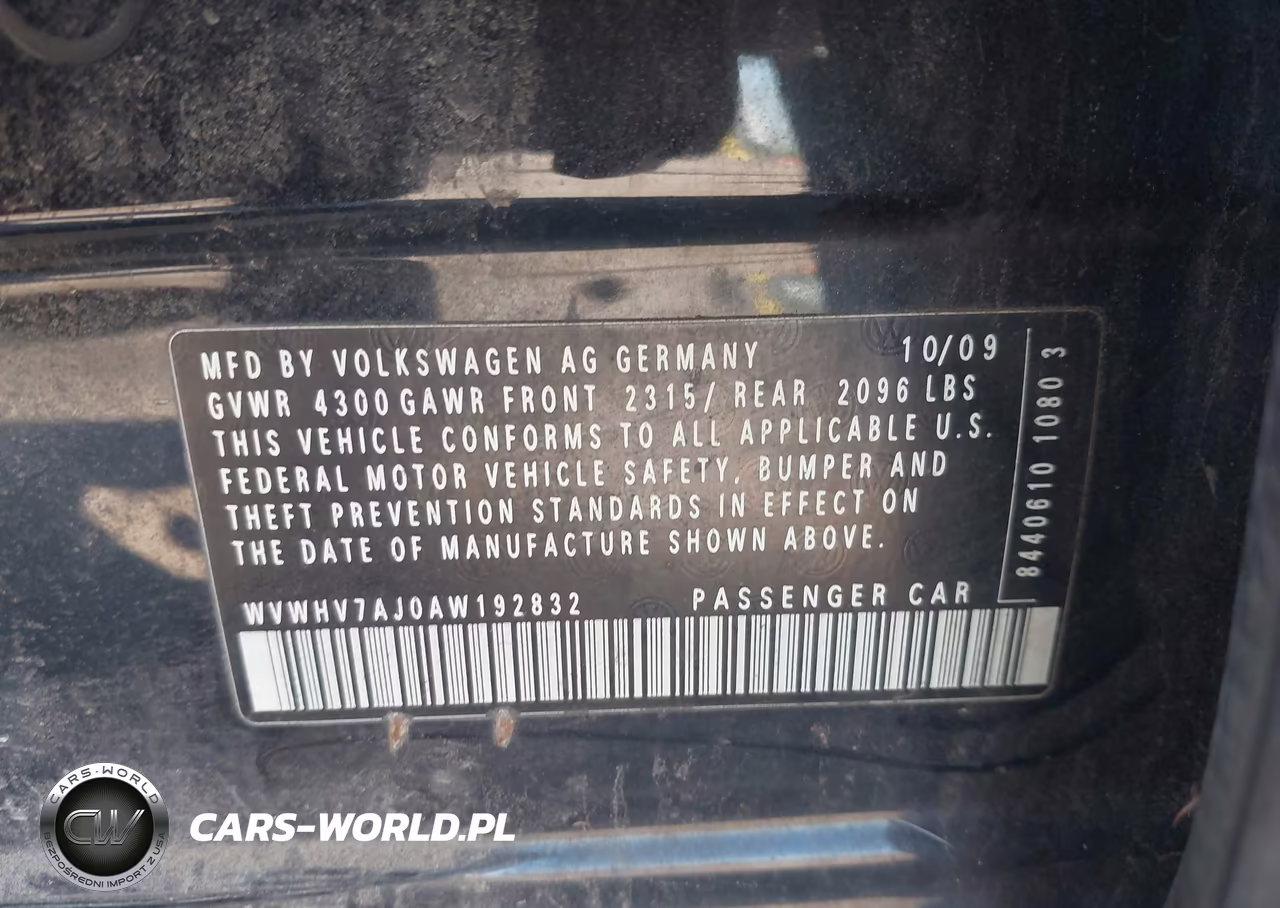 2010 Volkswagen Gti 4-Door VIN:WVWHV7AJ0AW192832 - 9