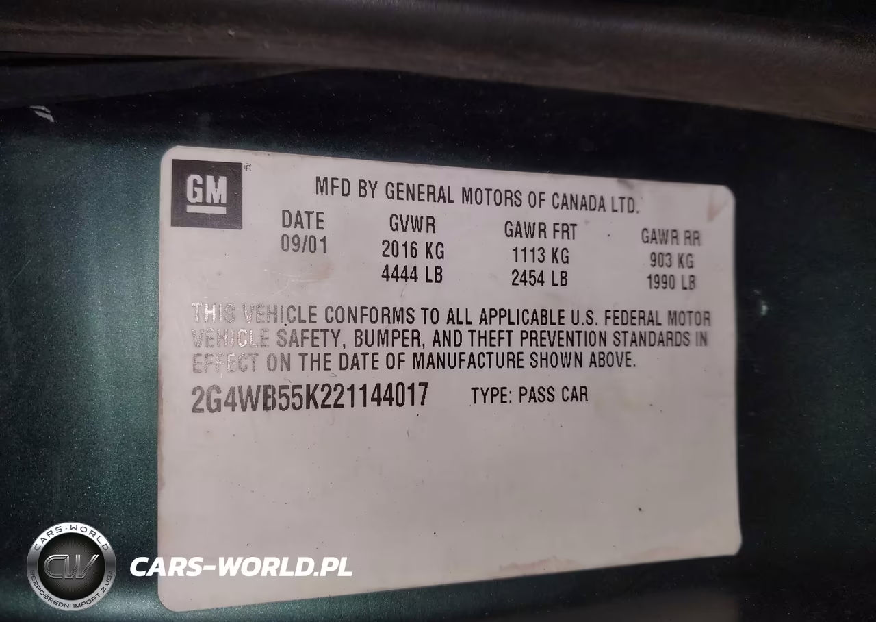 2002 Buick Regal Ls VIN:2G4WB55K221144017 - 9