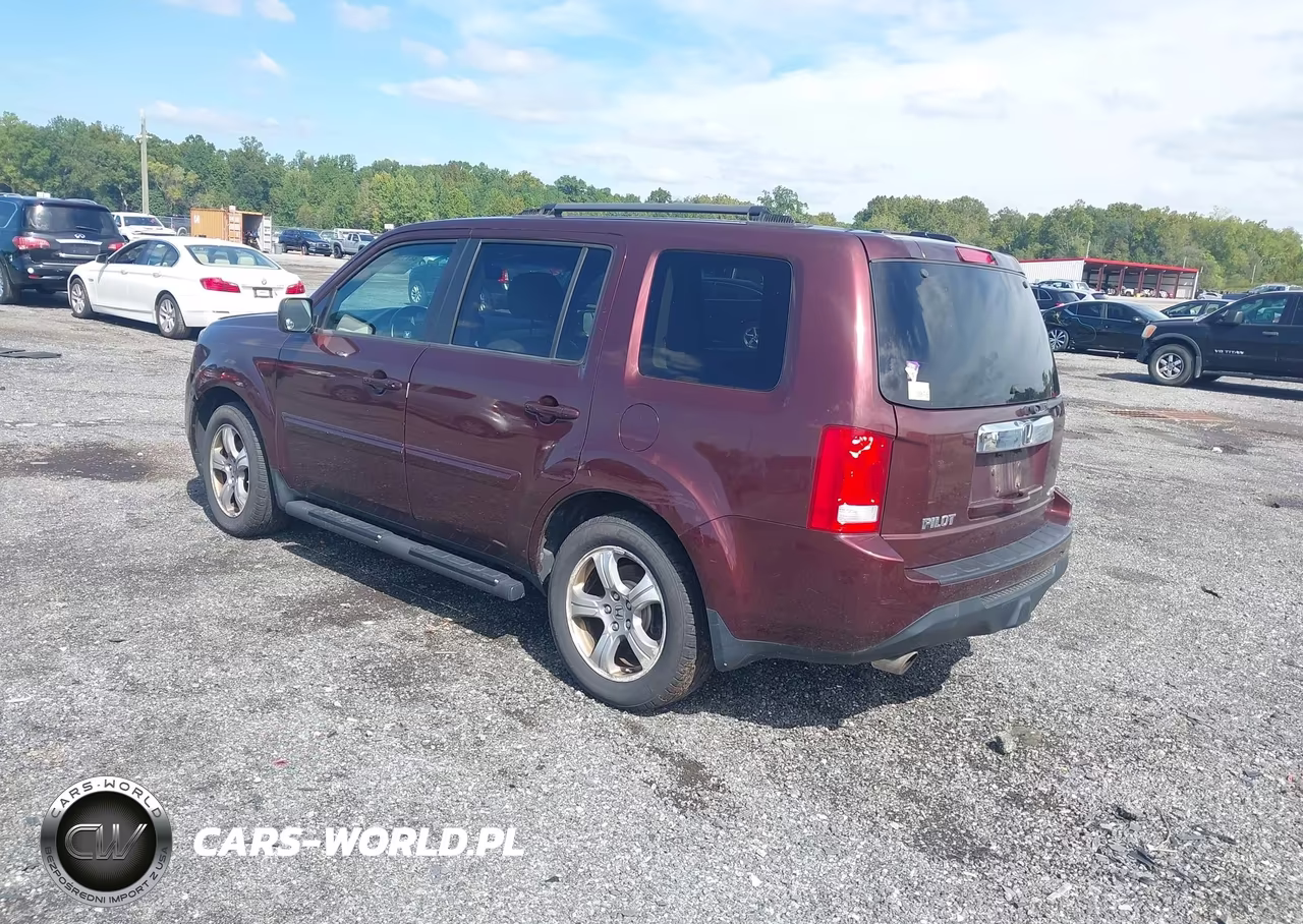 2012 Honda Pilot Ex-L VIN:5FNYF4H51CB062487 - 3