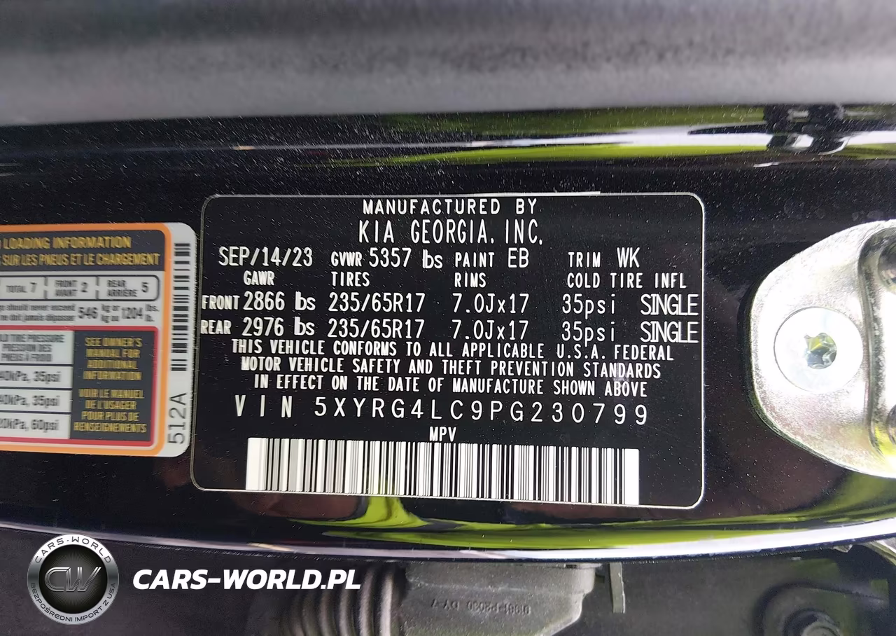 2023 Kia Sorento Lx VIN:5XYRG4LC9PG230799 - 9