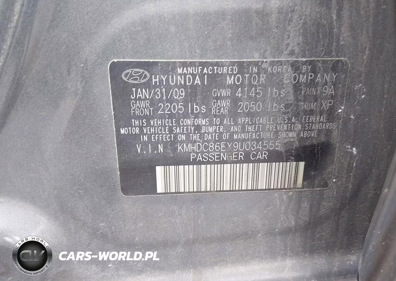 2009 Hyundai Elantra Touring VIN:KMHDC86EX9U034555 - 9
