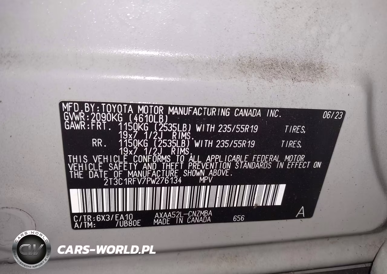 2023 Toyota Rav4 Xle Premium VIN:2T3C1RFV7PW276134 - 9