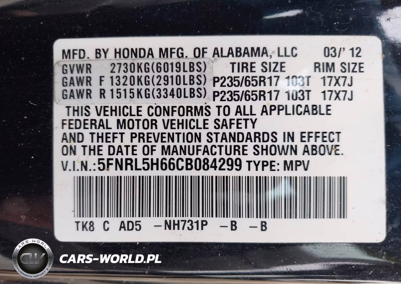 2012 Honda Odyssey Ex-L VIN:5FNRL5H66CB084299 - 9