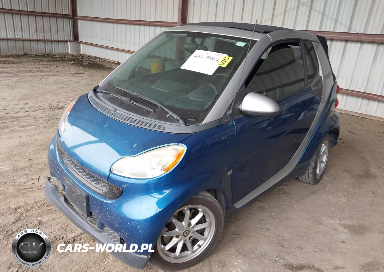 2008 Smart Fortwo Passion VIN:WMEEK31X28K139626 - 2