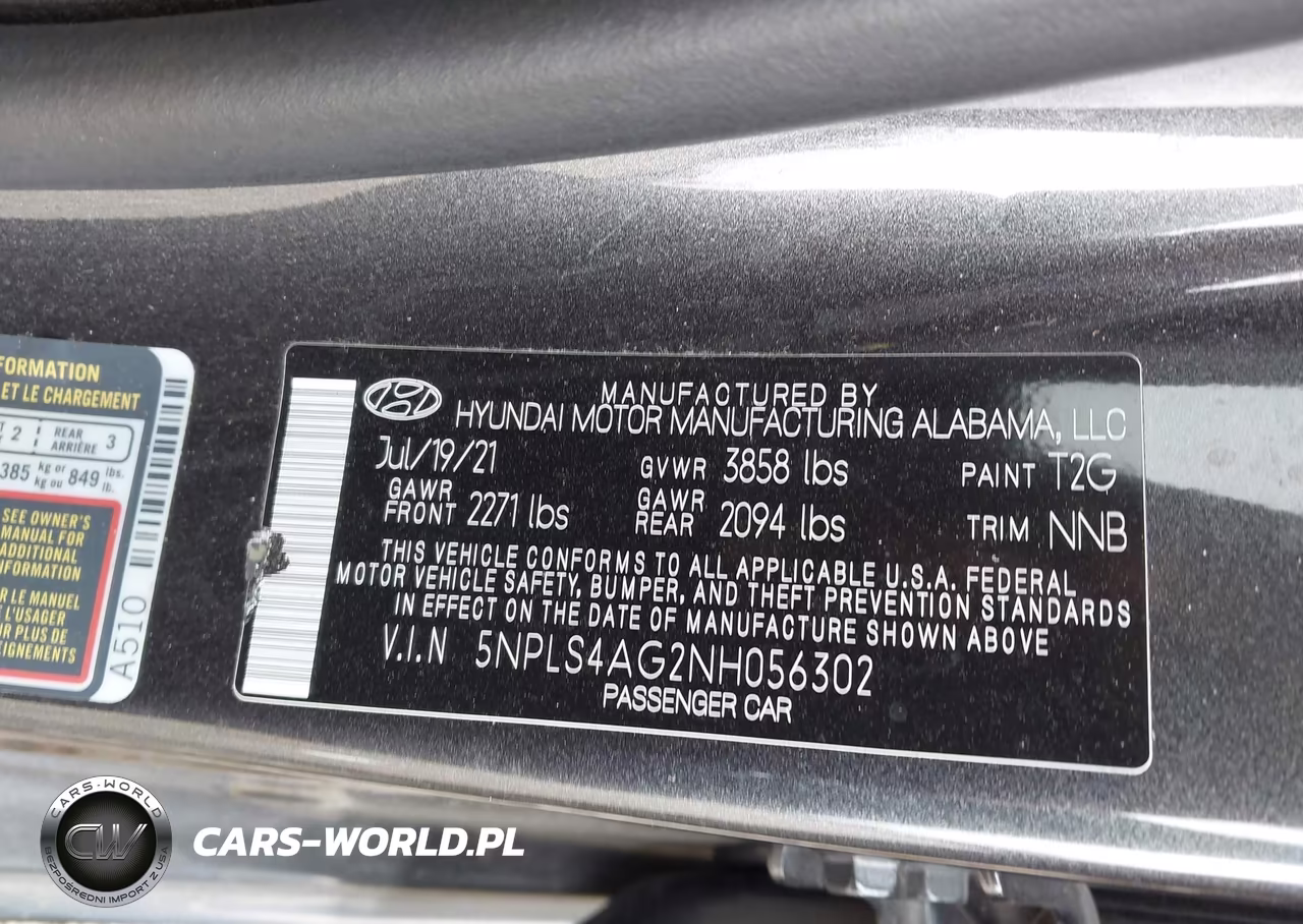 2022 Hyundai Elantra Sel VIN:5NPLS4AG2NH056302 - 9