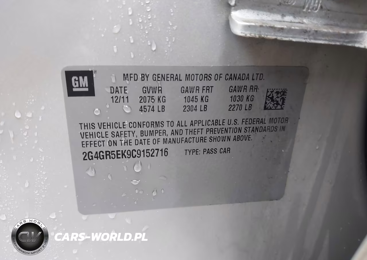 2012 Buick Regal VIN:2G4GR5EK9C9152716 - 9