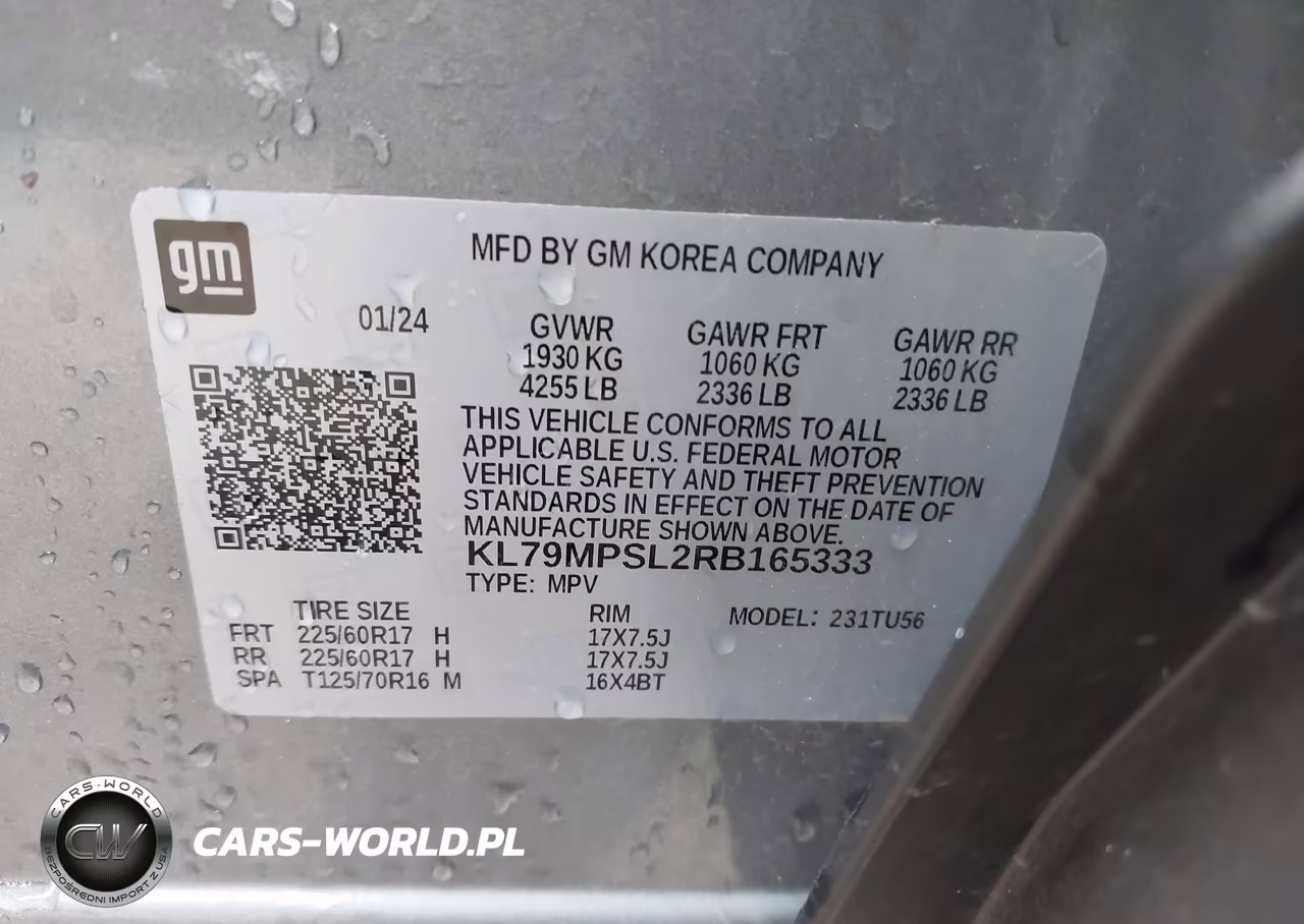 2024 Chevrolet Trailblazer Fwd Lt VIN:KL79MPSL2RB165333 - 9