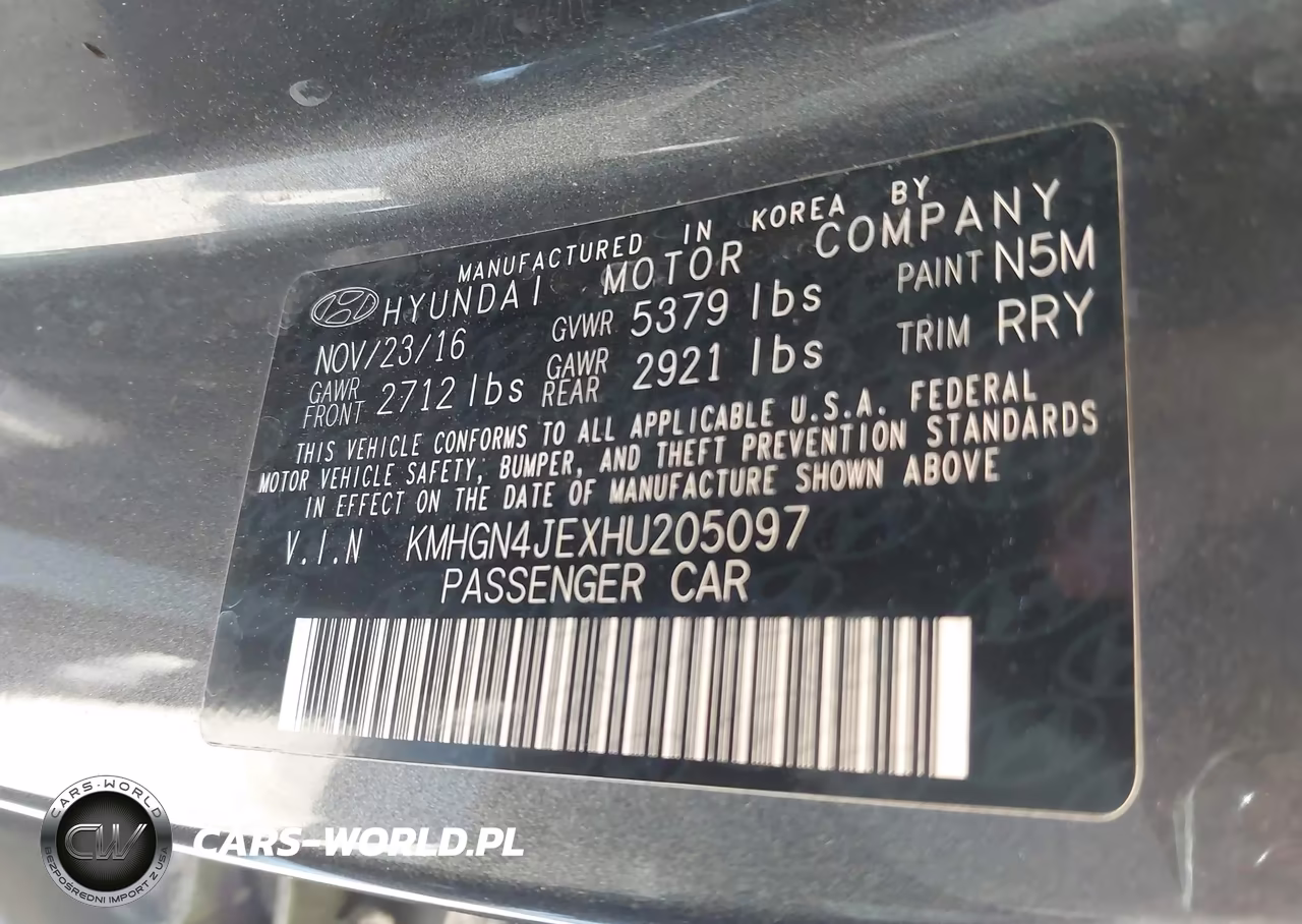 2017 Genesis G80 3.8 VIN:KMHGN4JEXHU205097 - 9