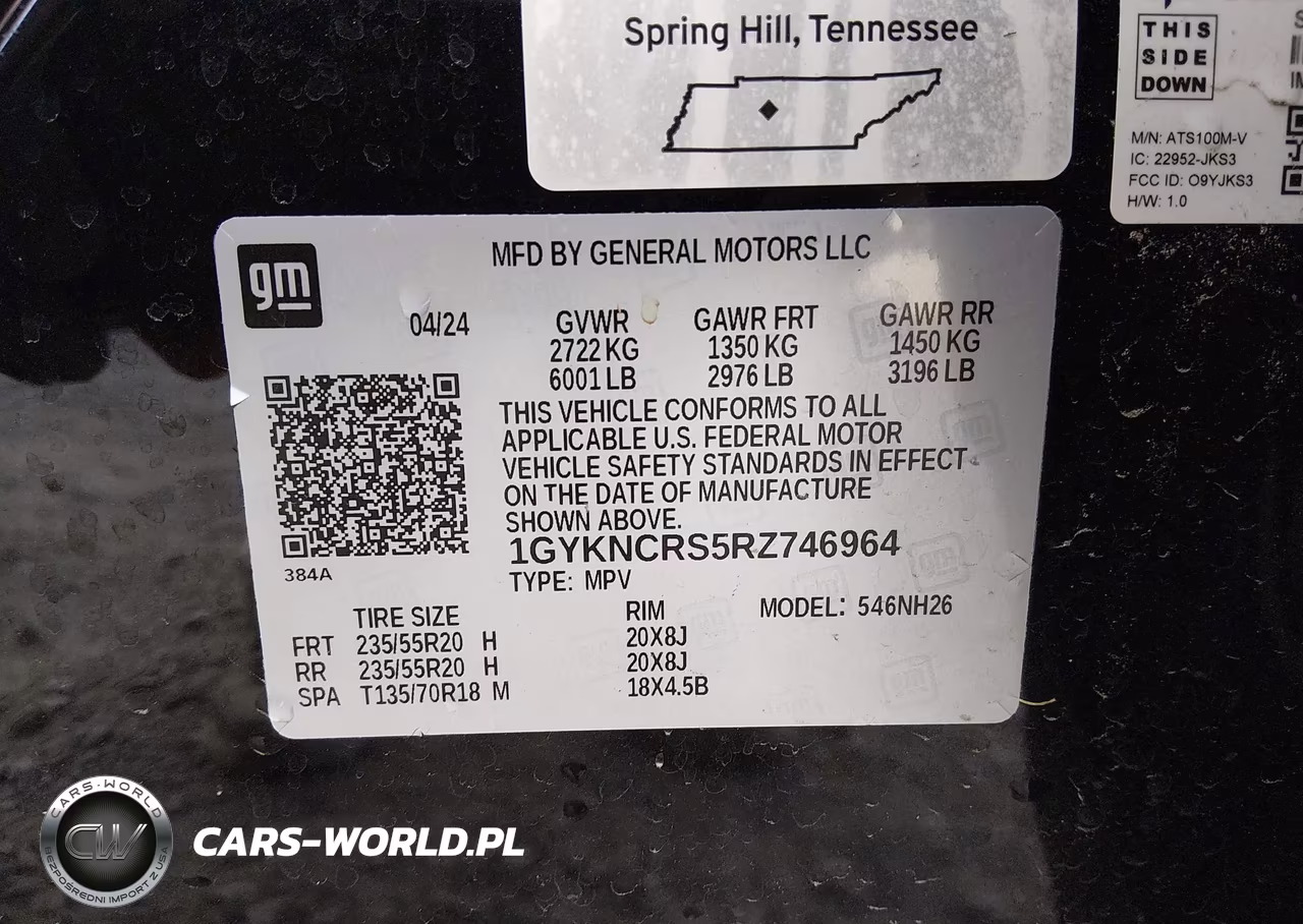 2024 Cadillac Xt5 Fwd Premium Luxury VIN:1GYKNCRS5RZ746964 - 9