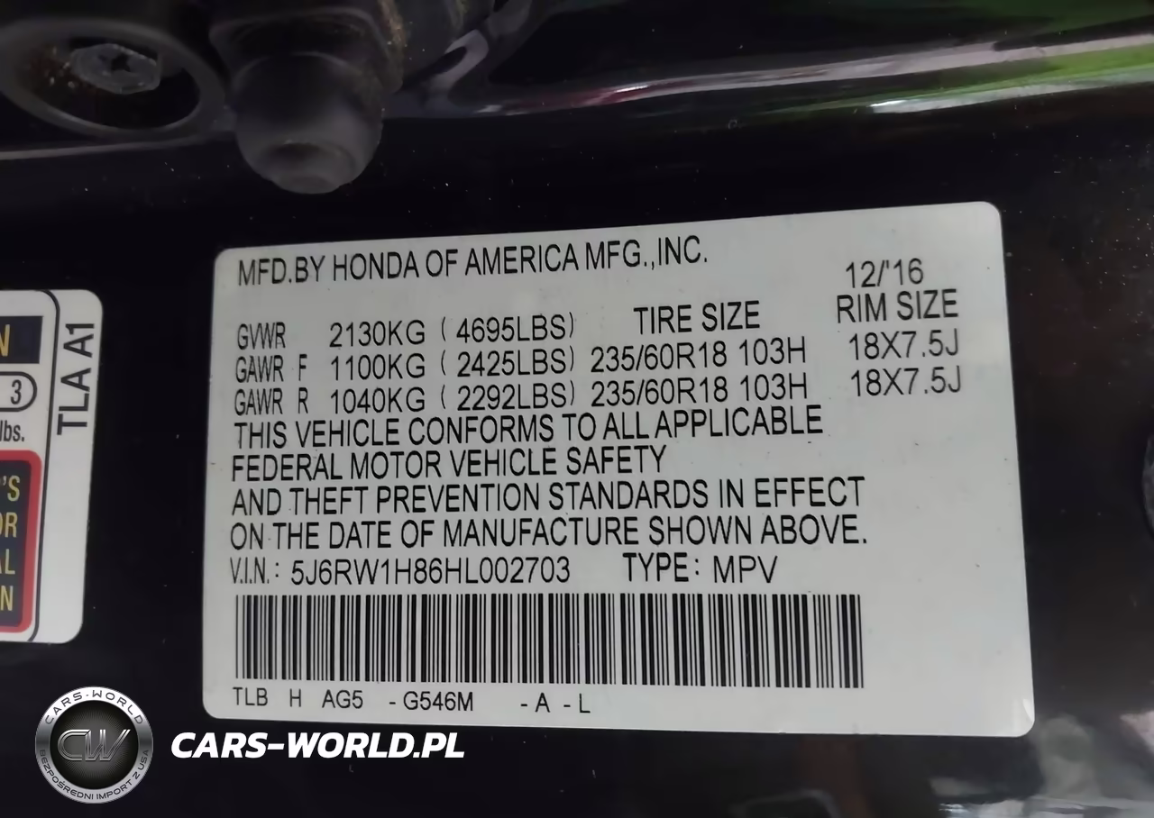 2017 Honda Cr-V Ex-L-Ex-L Navi VIN:5J6RW1H86HL002703 - 9